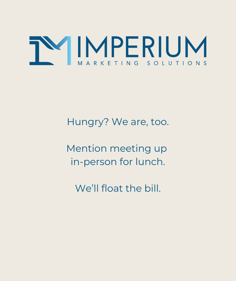 Schedule a free marketing consultation call with Imperium Marketing Solutions 386-853-0928