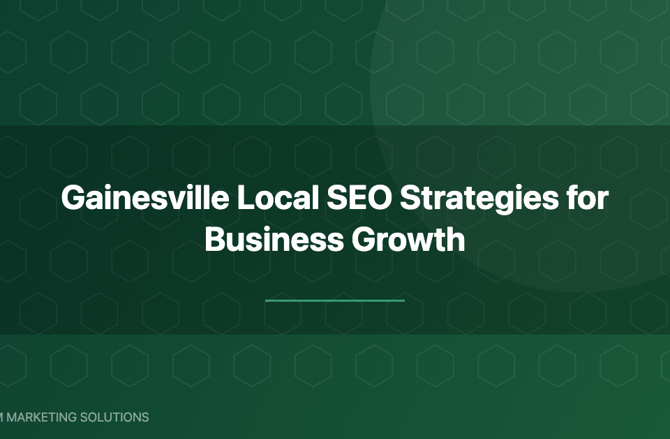 Gainesville local SEO strategies