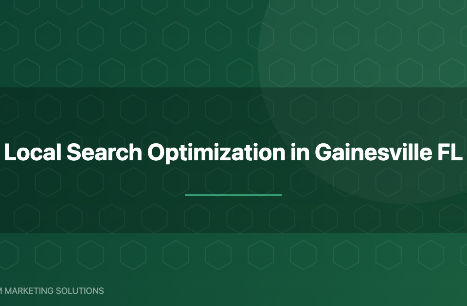 Local search optimization Gainesville FL