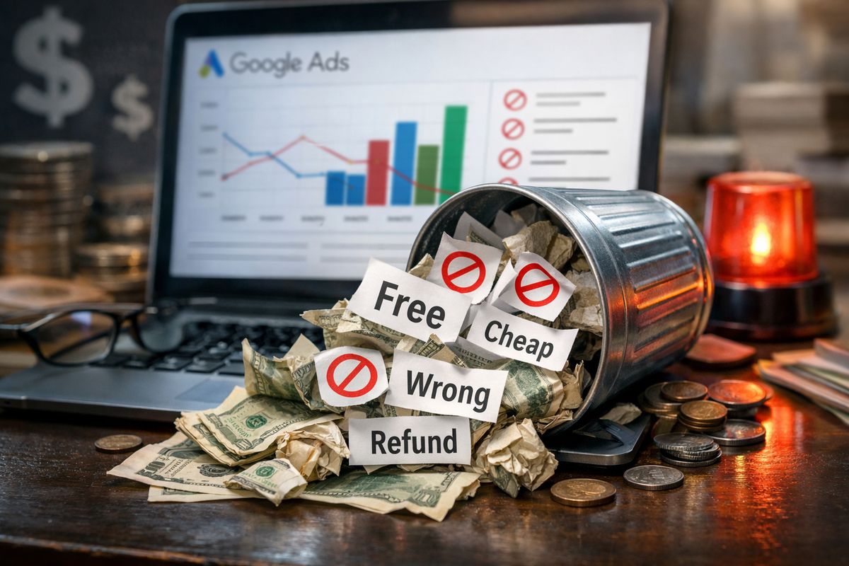 Negative Keywords: The Single Biggest Reason Your Ads Waste Money