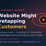 Florida pixel lawsuit alert - your website might be wiretapping your customers infographic