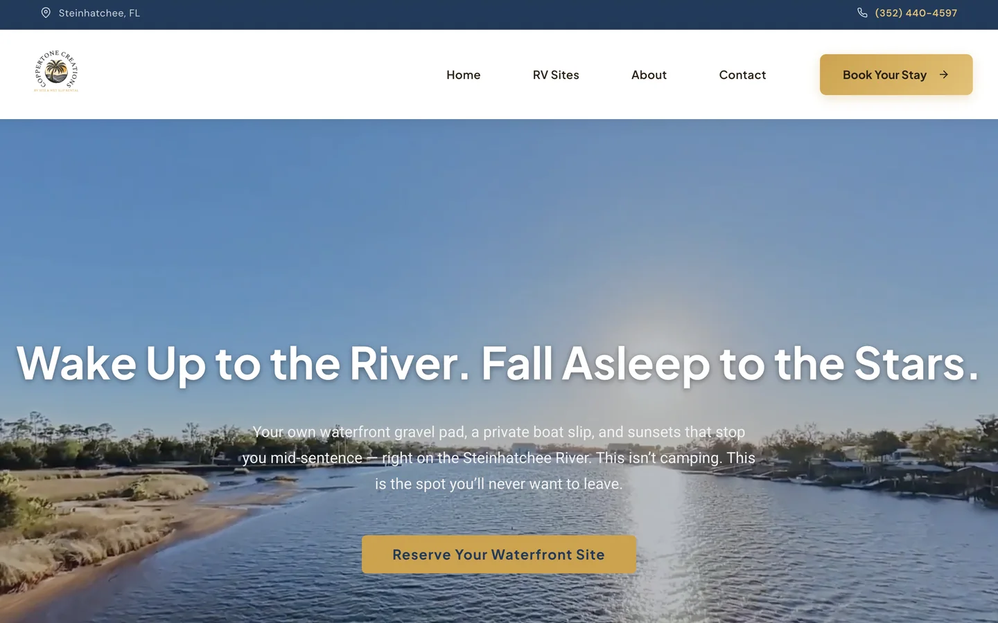 Coppertone Creations website built by Imperium Marketing Solutions
